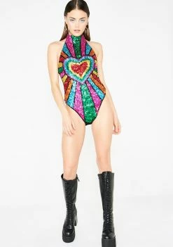 Buy ???? EASY TIGER Rainbow Heart Bodysuit ❤️ 9 EASY TIGER Rainbow Heart Bodysuit