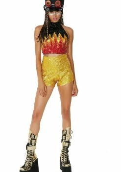 EASY TIGER Girl Too Hot To Handle Sequin Top