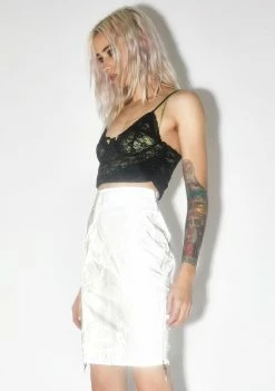 No Dress Reflective Chain Print Skirt Bottoms