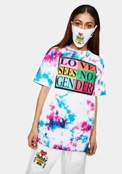 Cross Colours Love Sees No Gender Tie Dye T-Shirt