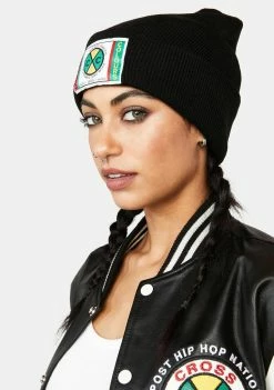 Cross Colours Label Logo Beanie