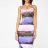No Dress Dresses Silver Bandage Landscape Dress