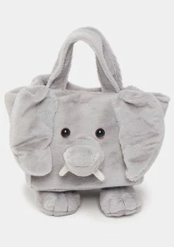 No Dress Handbags Gray Elephant Handbag