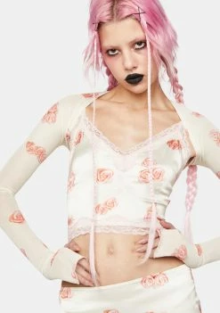 No Dress Floral Print Cami Shrug Set Tops