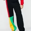 Cross Colours Color Block Sweatpants Bottoms