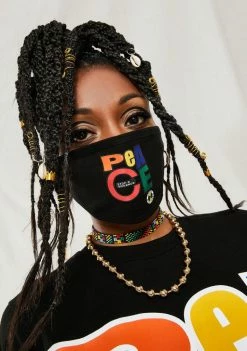 Cross Colours Face Masks Peace Face Mask