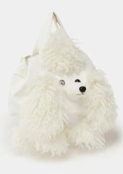 Promo ❤️ No ???? Dress Bags & Wallets White Poodle ???? Handbag ✨ 6 No Dress Bags & Wallets White Poodle Handbag