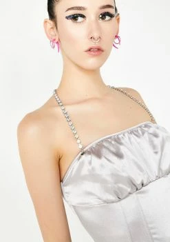 No Dress Silver Corset