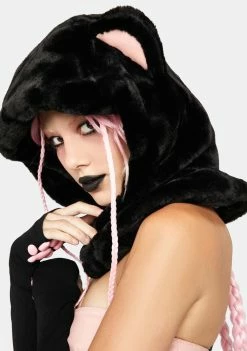 No Dress Pink Ears Bear Hat