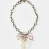 No Dress Chain Choker Romandick Bow Necklace