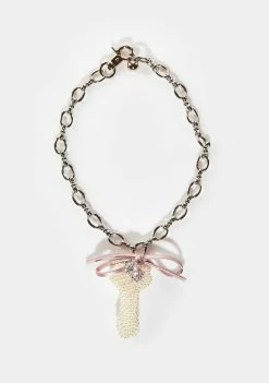No Dress Chain Choker Romandick Bow Necklace
