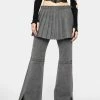 No Dress Bottoms Pleated Skirt And Jeans Set