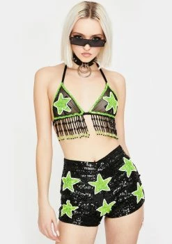 EASY TIGER Bottoms Extraterrestrial Sequin Shorts