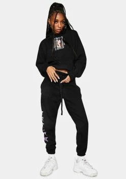 Cross Colours Tops Aaliyah Hug Cropped Pullover Hoodie