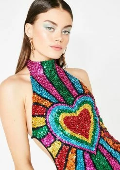 Buy ???? EASY TIGER Rainbow Heart Bodysuit ❤️ 7 EASY TIGER Rainbow Heart Bodysuit