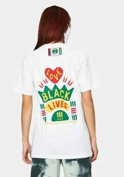 Cross Colours Black Lives Are Loved Graphic T-Shirt Tops