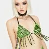 EASY TIGER Tops Trippin Fringe Bra Top