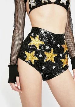 EASY TIGER Stargirl Sequin Shorts