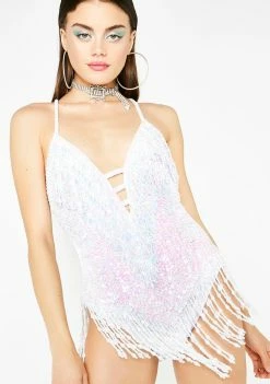 EASY TIGER Pearl Shimmy Shimmy Bodysuit Tops