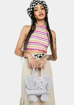 No Dress Handbags Gray Elephant Handbag