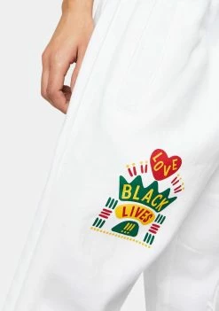 Cross Colours Black Lives Are Loved Graphic Joggers