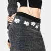 No Dress White Dog Paws Knit Skirt Mini Skirt