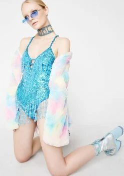 EASY TIGER Tops Ice Shimmy Shimmy Holographic Bodysuit