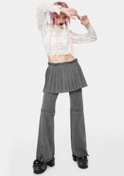 No Dress Lace Stitching Shirt