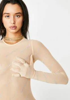 No Dress Crystal Mosaic Naked Bodysuit