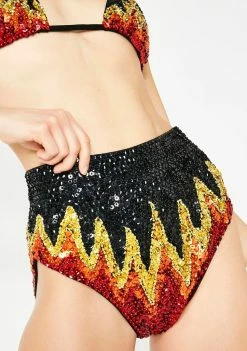 EASY TIGER Bottoms Too Hot To Handle Sequin Shorts
