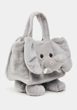 No Dress Handbags Gray Elephant Handbag