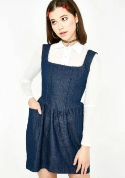 No Dress Denim Corset Dress Dresses