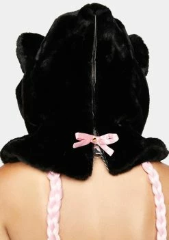 No Dress Pink Ears Bear Hat