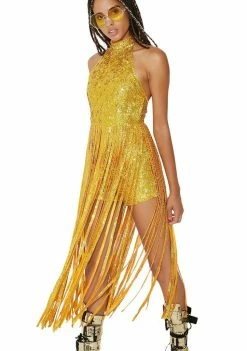 EASY TIGER Dream In Gold Tassel Top