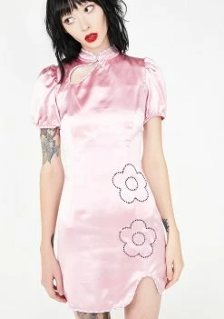 No Dress Pink Flower Dress Dresses