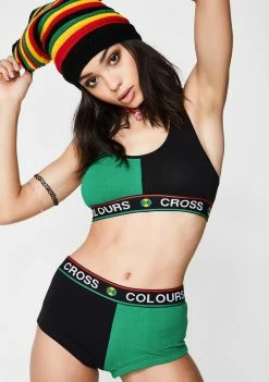 Cross Colours Solid Racerback Bralette Lingerie & Sleepwear