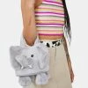 No Dress Handbags Gray Elephant Handbag