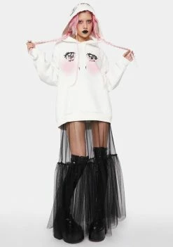 No Dress Pullover Hoodie Twinkle Eyes Printed Hoodie