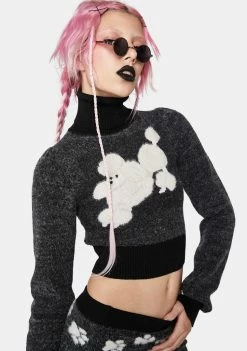 No Dress Poodle High Neck Sweater