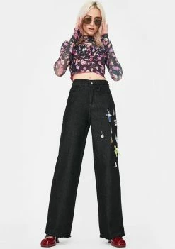 No Dress Black Floral Suit Top Tops