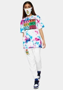 Cross Colours Love Sees No Gender Tie Dye T-Shirt