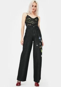 No Dress Black Lace Camisole Top