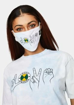 Cross Colours Love Face Mask