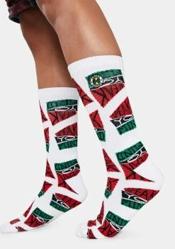 Cross Colours Speak Your Mind Crew Socks