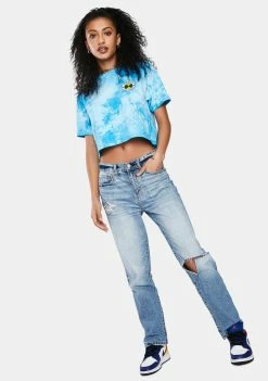 Cross Colours Tops Circle Logo Tie Dye Graphic Tee