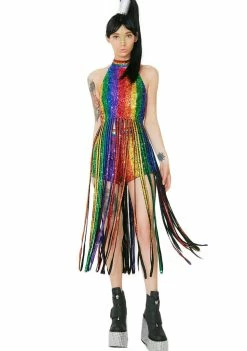 EASY TIGER Tops Dream In Rainbow Tassel Top