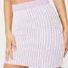 No Dress Bottoms Houndstooth Knit Skirt