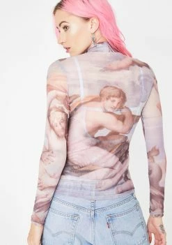 No Dress Angel Mesh Top Tops