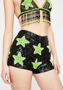 EASY TIGER Bottoms Extraterrestrial Sequin Shorts