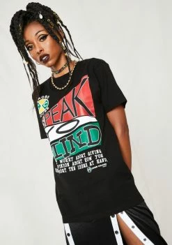 Cross Colours Speak Yo Mind Graphic T-Shirt